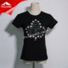 AKA Sorority Rhinestone T Shirt Black