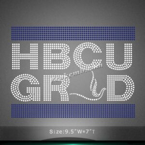 wholesale Custom Blue HBCU Grad rhi …