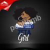 Custom Wholesale Glitter Zeta Girl Printable