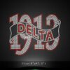 Delta sigma theta Heat Custom Rhinestone 1