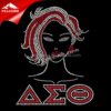 Glitter Transfers Delta Sigma Theta afro