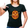 Halloween cool pumpkin smile printing heat