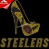 High Heeled Shoes Rhinestone Transfer Steelers