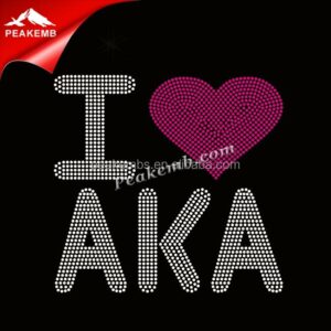 wholesale I Love AKA Bling Greek De …