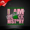 Iron On I am Black History