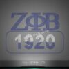 Iron on rhinestone zeta phi beta