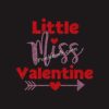 Little Miss Valentine Day Rhinestone Iron