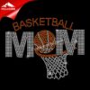 Low Price Hotfix Rhinestone Basketball Mom