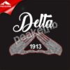 Rhinestone Delta 1913 Glitter Vinyl Heat