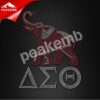 Rhinestone Greek letters delta sigma theta