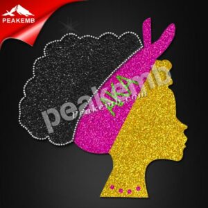 wholesale  glitter Iron On AKA afro …