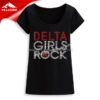 Wholesale hotfix rhinestones Delta Girls Rock