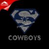 Wholesale rhinestone Super cowboys iron on