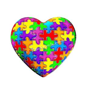 wholesale autism heart iron on embr …