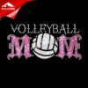 volleyball wholesale rhinestone transfer appliques iron