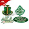 wholesale custom AKA 1908 3D embroidered