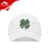 Good lucky green clover cheap embroidery