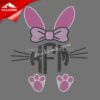 Happy Easter Bunny Motif Wholesale Rhinestone