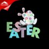 Happy Easter Egg PU Heat Transfer