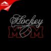 Hockey mom bling custom wholesale rhinestone