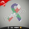 wholesale autism ribbon custom rhinestone autism