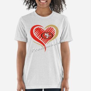 wholesale heart w/ 49ers logo desig …