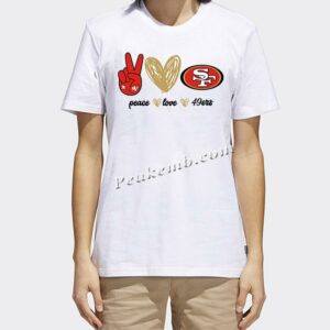 wholesale peace love w/ 49ers logo  …