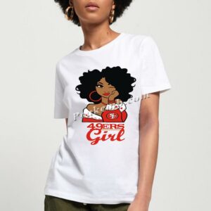 wholesale afro girl w/ 49ERS logo d …