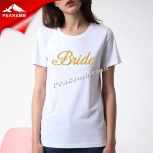 wholesale T-shirt  Metallic Gold he …