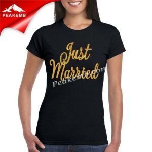 wholesale Just Married glitter iron …