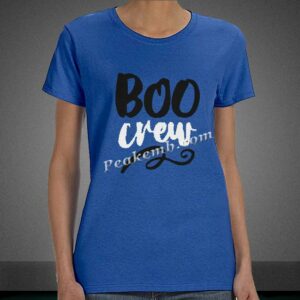 Boo crew halloween heat iron on tra …