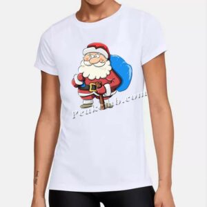 santa carry a bag w/ crutch design  …