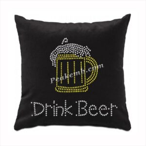 drink beer letters w/ wine glass ir …