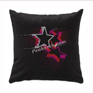 3 stars design iron on rhinestone t …