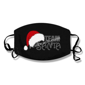 christmas hat w/ team santa rhinest …