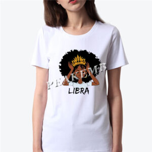 vinyl LIBRA letters afro girl & …