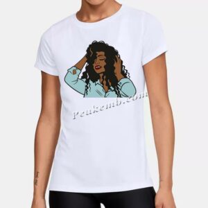 afro woman custom iron on vinyl tra …