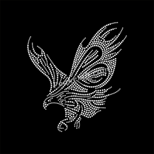 eagle design iron on rhinestone tra …