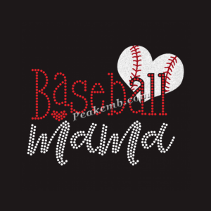 wholesale baseball mama rhinestone  …