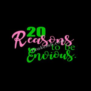 Hotsale Greek AKA 20 Reasons To Be  …