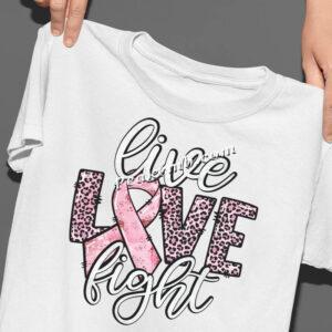 live ribbon fight Heat Vinyl t shir …