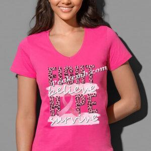 Fight breast cancer ribbon Heat Vin …