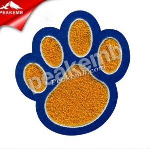 Custom Cute Iron on PAW Chenille Pa …