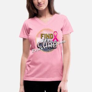 find the cure & ribbon Heat Vin …