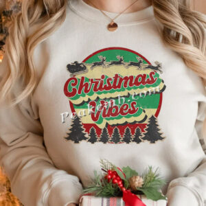 Hot Sale Christmas Vibes Retro Sant …