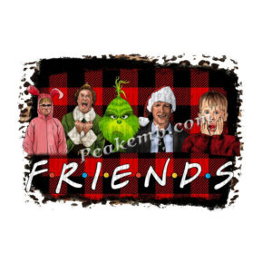 Christmas Friends Heat Transfer Pri …