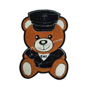 Hip Hop Bear Patch Stripes Iron on  …