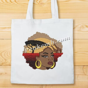 Machine Embroidery Black Women Desi …