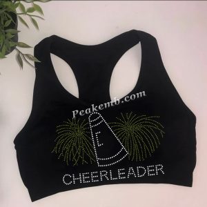 Bling iron on cheer leader rhinesto …