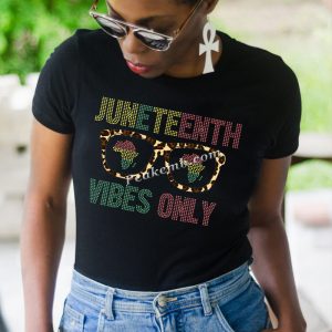 Hot fix rhinestone juneteenth vibes …